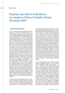 An Analysis of Pierre Corneille's Drama Nicomède