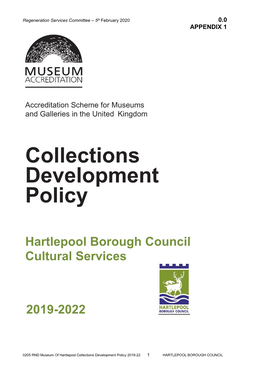 Collections Development Policy 2019-2022