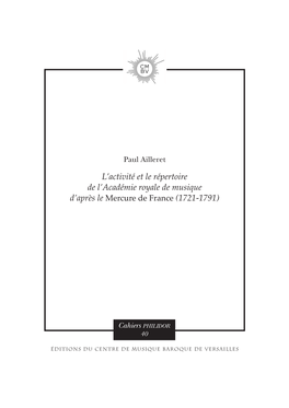 Cahier Philidor 40