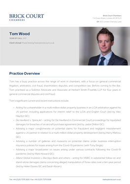 Tom Wood | Brick Court Chambers