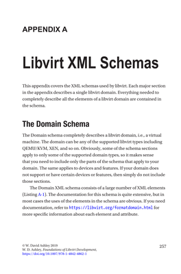 Libvirt XML Schemas