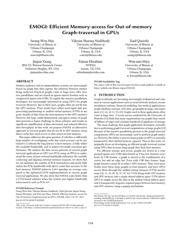 Efficient Memory-Access for Out-Of-Memory Graph-Traversal in Gpus