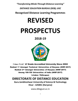 Revised Prospectus