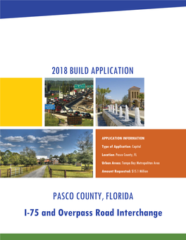 PASCO COUNTY, FLORIDA I-75 and Overpass Road Interchange 2018