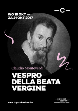 Download Het Programmaboekje Van Topstukweek Monteverdi