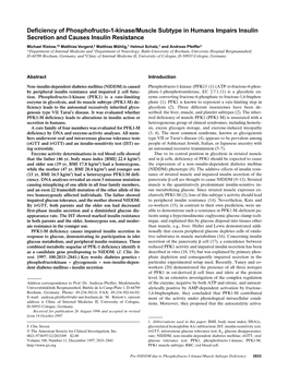 Deficiency of Phosphofructo-1-Kinase/Muscle