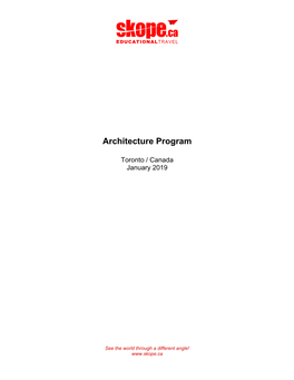 Architecture Program