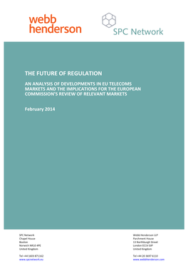 The Future of Regulation