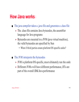 How Java Works