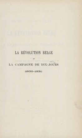 La Révolution Belge