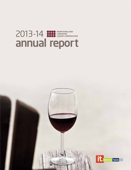 Annual Report Table of Contents