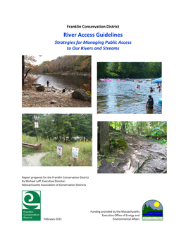 River Access Guidelines Strategies for Managing Public Access to Our Rivers and Streams