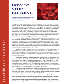 How to Stop Bleeding