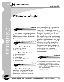 Polarization of Light