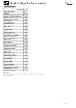 455 Mondorf - Remich - Grevenmacher Courses Scolaires