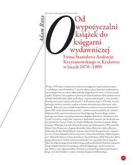 Od Wypożyczalni Książek Do Księgarni Wydawniczej Było Zamykanie Niektórych Księgarni I Otwieranie W Ich Miejsce Założyciela Firmy