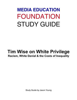 Tim Wise on White Privilege Racism, White Denial & the Costs of Inequality