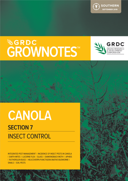 Canola Section 7 Insect Control