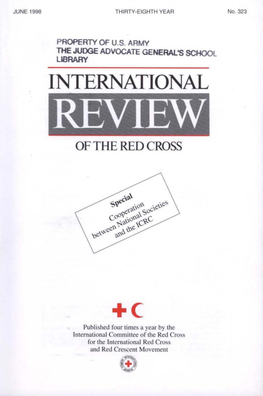 International Review of the Red Cross, June 1998, Thirty-Eigth Year