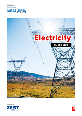 Electricity MARCH 2017 2 Report Edited by Sheila Barradas, David Shepherd and Ria Theron