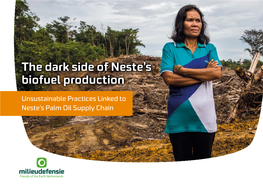 The Dark Side of Neste's Biofuel Production