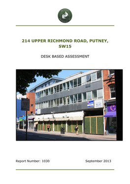 214 Upper Richmond Road, Putney, Sw15
