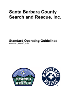 Standard Operating Guidelines Revision 7, May 4Th, 2015