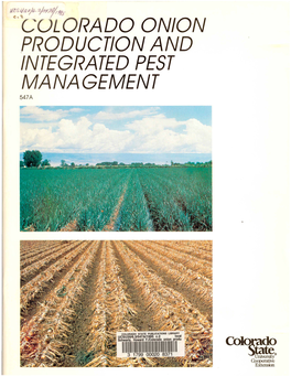 Colorado Onion Production and Integrated Pest Management 547A