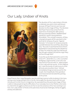 Our Lady, Undoer of Knots