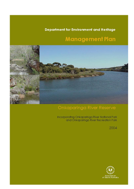 The Onkaparinga River National Park Management Plan