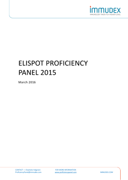 Elispot Proficiency Panel 2015