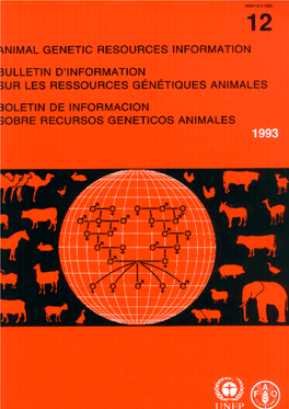 Animal Genetic Resources Information Bulletin