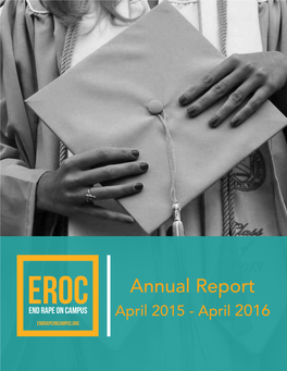 Annual Report April 2015 - April 2016 Table of Contents