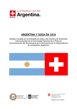 Argentina Y Suiza En 1816