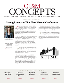 Strong Lineup at This Year Virtual Conference