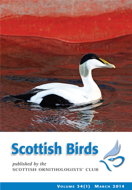 Scottish Birds Published by the SCOTTISH ORNITHOLOGISTS’ CLUB