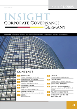 Corporate Governance Germany