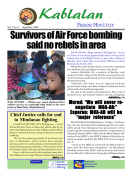 Survivors of Air Force Bombing Said No Rebels in Area