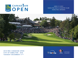 2019 RBC Canadian Open Review City of Hamilton