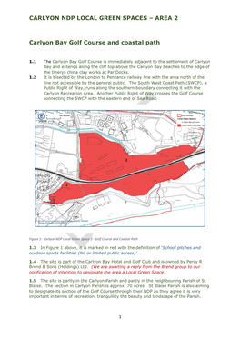 AREA 2 Carlyon Bay Golf Course and Coastal Path