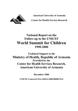 World Summit for Children 1990-2000