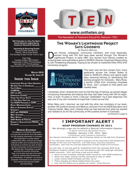 TEN Newsletter Winter 2010 Final.Indd