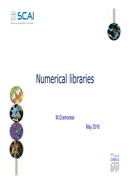 Numerical Libraries