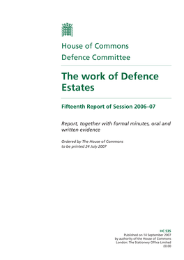 The Work of Defence Estates