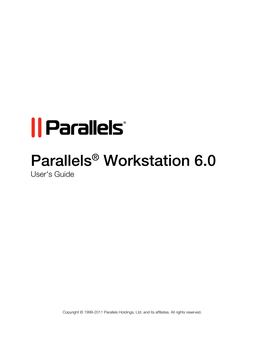 Parallels® Workstation 6.0 User's Guide