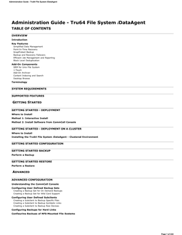 Administration Guide - Tru64 File System Idataagent