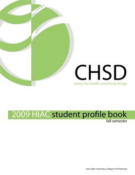 2009 HIAC Student Profile Book