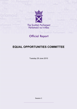 Equal Opportunities Committee