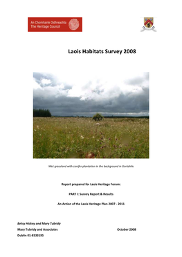 Laois Habitat Survey 2008 Laois County Council | Mary Tubridy & Associates