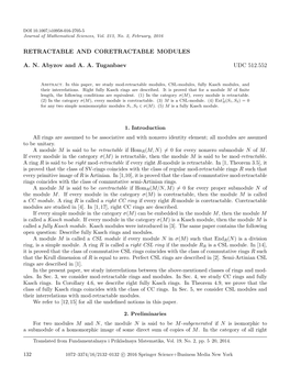 Retractable and Coretractable Modules